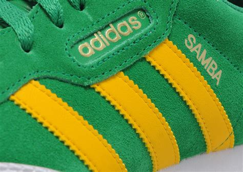 Adidas green leather shoes